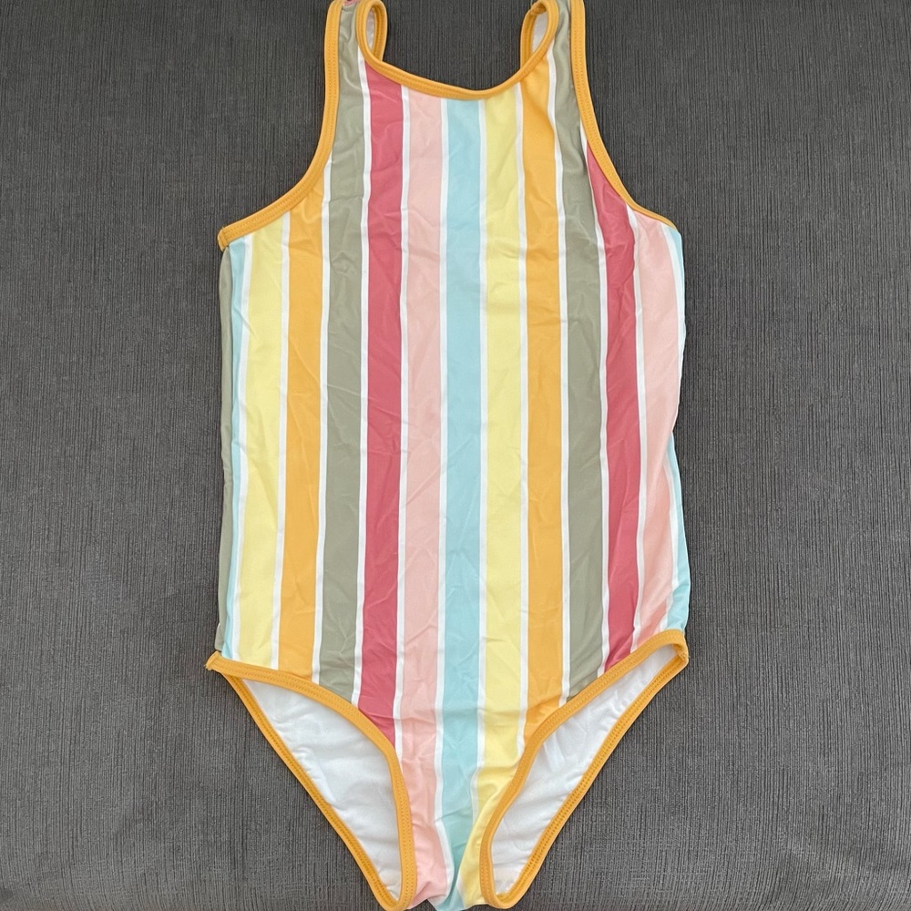 Cotton On Kids Multi colored one piece swimsuit size 10